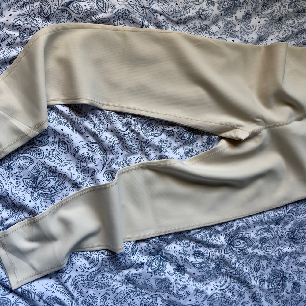 Mono B Off-White/Ivory Micro Ribbed Leggings Sizes Various NWOT - Picture 8 of 10